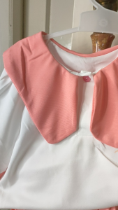 Setelan Anak Perempuan Import Model Rok Mini Kerah Kupu-Kupu Kancing Cat Lucu Girls Fashion Kekinian