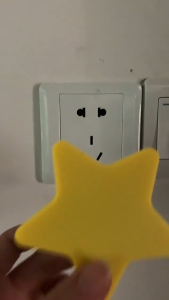 Lampu Tidur LED Model Bintang Warm Light EU Plug 220V 0.1W