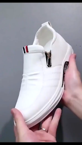 Mens Leather Casual Shoes New Fashion Breathable Loafer Shoes Mens British Leather Shoes