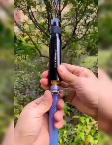 COMETหัวฉีดน้ำแรงดันมขัดรัดสายยางมือหมุน หัวฉีด ปืนฉีดน้ำที่ฉีดน้ำปรับน้ำได้สำหรับรดน้ำต้นไม้ ล้างรถ