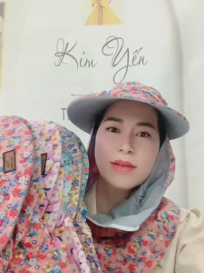 [MUA NÓN TẶNG VỚ ] Nón chống nắng vành to + VÀNH NHỎ in bông vải kate.2 lớp chống tia UV chống sạm nám tàn nhang bảo vệ da  đội được trong nón bảo hiểm  Shop Kim Yến mẹ và bé