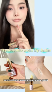 LIP BALM PUTIH GLOSSY MENGKILAP HYALURONIC ACID MOISTURIZING LIPSTICK WATERPROOF & LONG LASTING L06