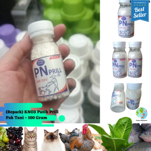 (Repack Botol) Pupuk KNO3 Putih PN Prill Pak Tani