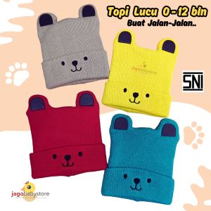 1 Pcs Topi Rajut Bayi Bentuk Panda Unik Hangat SNI