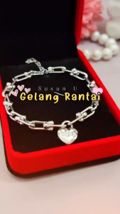 Nice Jewelry Gelang Xuping Gelang Dewasa Jurai Love Perhiasan Lapis Emas GL 205
