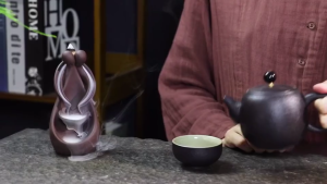 紫砂倒流香炉  Sandalwood Agarwood Stove Water Smoke Burner Incense Cone Support  长相厮守 香炉 茶道摆件  ﻿送塔香