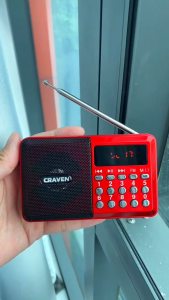 Đài Radion FM Craven CR26 Nghe Nhạc MP3 Nghe Đài Tích Hợp Đèn Led Kết Nối USB Dễ Dàng Nghe Thời Sự Giải Trí Tiện Lợi