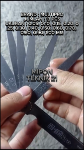 MULTIPRO Feeler Gauge 13 Pcs - Fuller Blade Stel Klep