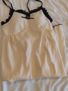 SatisfClothe 🌜🌜🌜ชุดนอนผู้หญิง ชุดอยู่บ้าน ฟรีไซส์ ลูกไม้ ใส่นอน ผ้าดีมาก ชุดเดรสสายเดี่ยว H9297