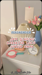 Grosir jam dinding Beli 1 GRATIS 1 hiasan dinding/jam dinding anak Tema Bear/jam dinding karakter anak /jam dinding aesthetic/Hiasan dinding/jam dinding