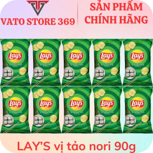 Bánh snack khoai tây LAYS vị tảo biển nori gói 90g