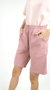 Forest Ladies Stretchable Polyester Elastic Waisted Short Pants Women Casual Shorts | Seluar Pendek Perempuan - 865110