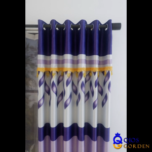 Gorden Jendela Poni Pintu Panjang Kain Blackout Tebal Dan Lembut Model Smokering