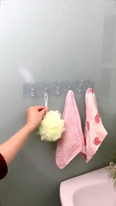 6 ช่อง ตะขอ BIY ที่แขวนติดผนัง พร้อมส่งในไทย