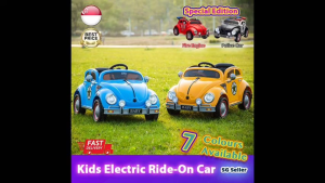 【SG Ready Stock】Super Cute Kids Beetles Electric Ride-On Car with Remote Control★7 Colours Available🎉Police Car🚓Fire Engine🚒Free Assembly Service✅Most Advanced Configuration👍