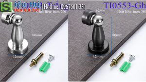 Chặn Cửa Nam Châm inox 201 Lực Hút Cực Mạnh Chốt Chặn Chống Va Đập Bảo Vệ Cửa Gỗ TI0553