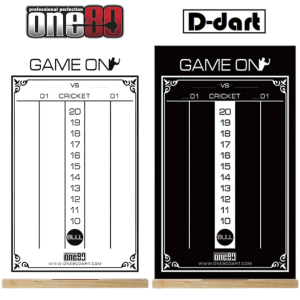 ONE80 SCORE BOARD - Black/White Dry Wipe Whiteboard Scoreboard