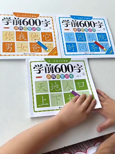 Preschool 600word Stroke Practice Control Pen Training Chinese Character 学前600字控笔训练字帖汉字描红本幼小衔接练字帖幼儿写字书笔顺笔画练字本3-8岁描红本