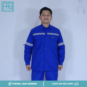Wearpack Safety Setelan Scoutlight & Celana Reflektor Kerja Proyek Katelpak Coverall Pria