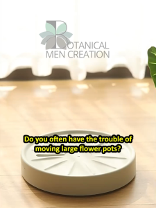 Round Planter Pot Tray Planter Caddy Movable with Universal Wheels Heavy Duty Flower Pot Plant Stand Drainage T2001