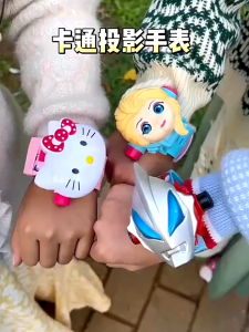 Hot Item Jam Tangan Budak 24 Image Light Projector Cartoon Design Kids Projections Watch Kuromi Frozen Melody Spiderman Gift Party