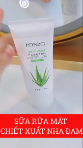 Sữa Rửa Mặt Nha Đam ROREC Tuýp 120gram – Loại Bỏ Lớp Cặn Trang Điểm Làm Sạch Da Thông Thoáng Bổ Sung Độ Ẩm Cho Da Mềm Mại