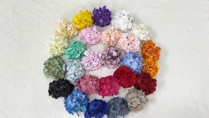 Artificial Hydrangea Flowers Hand Bouquet Wedding Event Bunga Hydrangea Hiasan Kahwin Raya Jamuan Pelamin Gubahan 绣球花头绢花 Hari Raya Ramadan Perkahwinan Hari Ibu Guru Daun Tumbuhan Bekas Pasu Bunga Palsu Feast Party Festival Handmade Wedding Celebration
