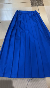 PROMO GRATIS ONGKIR rok seragam sekolah biru benhur rempel panjang madrasah/MI terlaris GROSIR AMEL