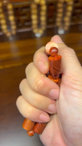 Vòng Gỗ cao cấp Tử Đàn Ấn 12li đốt trúc Kim Sa Nhiều Sao - May Mắn - Bình An