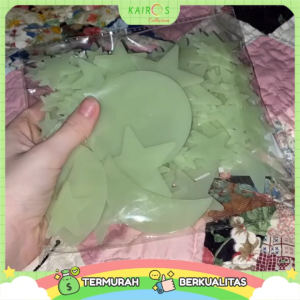 Glow In The Dark Sticker Dinding Motif Jumbo