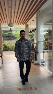 Jayabaya Batik NAVIN Kemeja Katun Furing Lengan Panjang