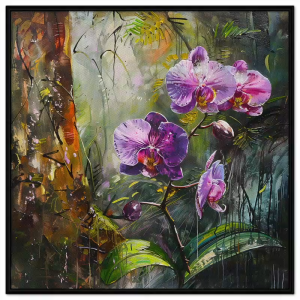 Tranh hoa lan sơn dầu phong thủy tranh treo tường dán tường in canvas trang trí phòng khách nội thất.CGI-741