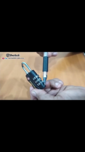 Gembok Tas Koper TSA Sherlock Nomor 3 Digit ABS Original TSA