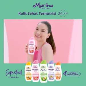 MARINA Natural Hand & Body Lotion Series || Marina Body Lotion 95ml 190ml 335ml 475ml || Losion & Pelembab Tubuh