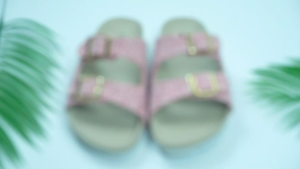 Christian Bale Lily Sandal Flat Platform Cewek Ban Dua Gesper Cantik