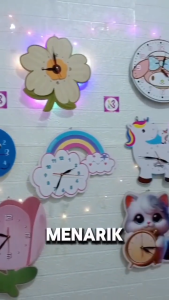 Grosir Jam Dinding Beli 1 GRATIS 1: Tema Aesthetic & Karakter Anak