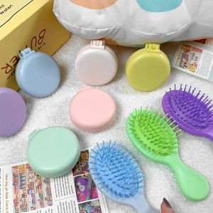 Lược chải tóc cầm tay có đệm hơi lược gỡ rối tóc đơn giản nhiều màu sắc LUOC06