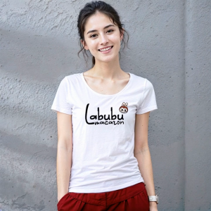 Charming เสื้อแฟชั่นเกาหลี เสื้อยืด Labubu ทรงสลิมอวด หุ่นสวย รุ่น C806