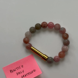 MyMantra Jewelry  Gold-Plated Stainless Steel Intention Capsule Beads Bracelet