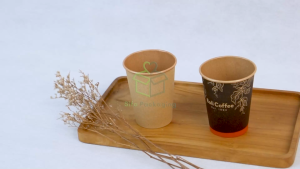 Paper Cup 8 Oz Gelas Kertas Kraft Kopi Teh Polos Motif Hot Cold Tea Tahan Panas Isi 50 Pcs