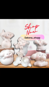 DAKENA-Ornamen Miniatur DEKORASI PAJANGAN Anjing Lucu/Cute Doggie - 6 Pilihan Motif/Kue Topper Model