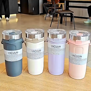 710ML Coffee Cup Thermos Cup Vacuum Tumbler Water Bottle 304 Stainless Steel Gifts for Men Women