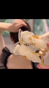 Jepit Rambut Korea Pita Model Bunga Elegant Bow Sparkling Rhinestone Ponytail Hairpin HFS005