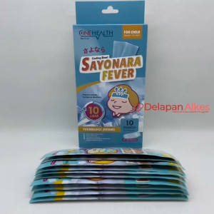 OneHealth Sayonara Fever isi 10 Pcs Plester Kompres Demam Anak / Bayi Penurun Panas Cooling Sheet
