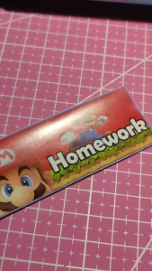 S Mario Notebook Sticker School Subject Label