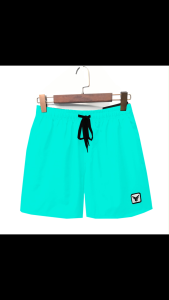 #D776 Mens Plain Taslan Oversize Shorts Garterized Stretchable Waist High Quality Freedom Force