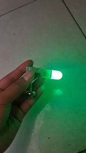Lampu Led + Baterai Untuk Kerincingan atau Penerang Bel Alarm Mancing Ikan (hanya Lampu)
