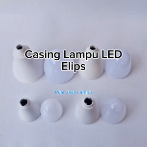 Casing Lampu Led BM ELIPS 15 20 30 40 Watt Baru Terdapat Heatsink Aluminium Pendingin