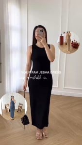 INNER BODYCON KNIT MILANO MODEL WANITA REMAJA JUMBO 80KG-INNER DRESS KNIT PREMIUM TANPA LENGAN