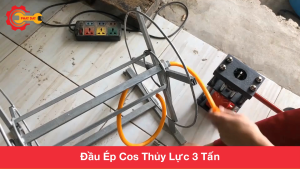 Máy Ép Đầu Cos Ống Dây Cao Áp Thủy Lực 3 Tấn Kích Thướng Dây Ép Sử Dụng 8-14mm Bảo Hành 12 Tháng